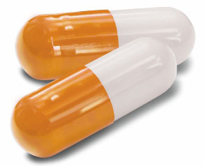 oranžové tablety